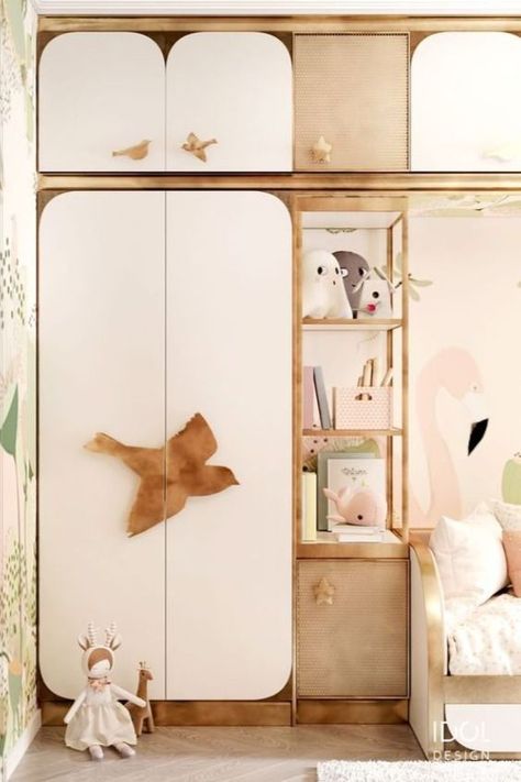 kids bedroom Kids Bedroom Wallpaper, Chic Bedroom Design, Kids Cabinet, Kids Bedroom Designs, Wardrobe Design Bedroom, Kids Interior Room, The Cabinet, Kids Wardrobe, Kids Interior