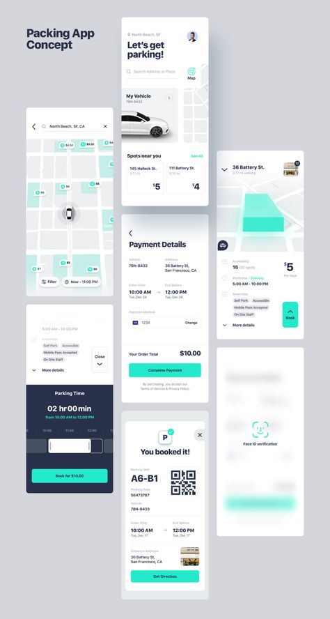 Web Design School, Desain Ux, Parking App, Ux Design Mobile, Car App, Ui Ux 디자인, Car Ui, App Design Layout, Ui Ux App