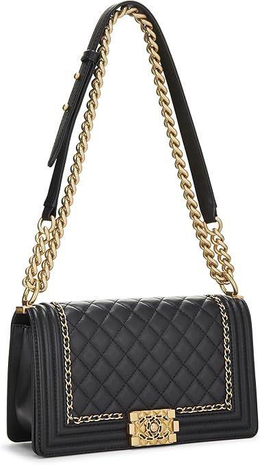 CHANEL
Pre-Loved Black Quilted Lambskin Chain Around Boy Bag Medium, Black
$8,500.00
FREE Returns Black Luxury, Black Quilt, Luxury Store, Medium Bags, Chanel, My Style, Chain, Black