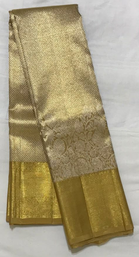 EXCLUSIVE GOLDEN KANJEEVARAM SILK SAREE FOR WOMEN-CFRKSW001 Pure 2 gram Gold Zari Kanjeevaram Gold W… | Kanjivaram sarees silk, Bridal silk saree, South silk sarees Heavy Kanjivaram Sarees, Bridal Saree Kanchipuram, Golden Kanchipuram Silk Saree, Golden Kanjeevaram Saree Bridal, Gold Kanchipuram Bridal Saree, Golden Silk Saree Bridal, Gold Kanchipuram Saree, Golden Kanjeevaram Saree, Gold Pattu Saree