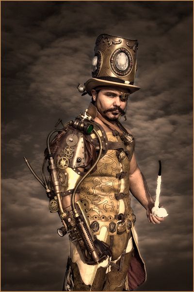 steampunk gold. by steampunkoverlord, via Flickr Steampunk Male, Moda Steampunk, Steampunk Man, Steampunk Gadgets, Steampunk Men, Mode Steampunk, Steampunk Couture, Steampunk Decor, Style Steampunk