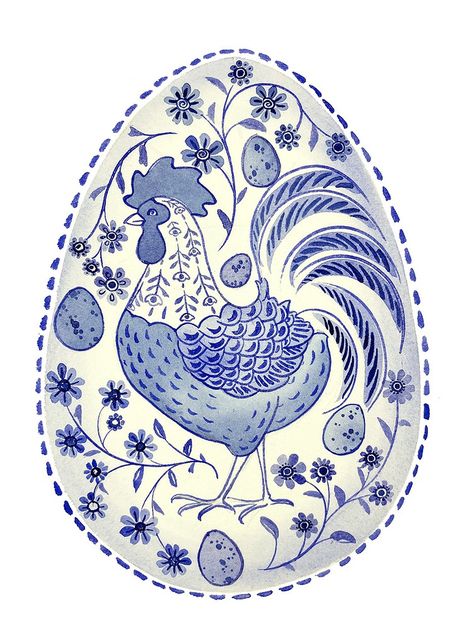 Folk Chicken Art, Folk Art Chicken, Egg Illustration, Glazing Ideas, Chicken Illustration, Easter Illustration, Art Nouveau Illustration, Mural Ideas, Chicken Art