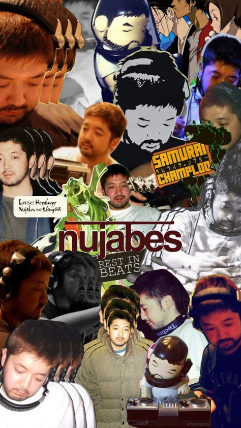 Nujabes Aesthetic, Nujabes Wallpaper, Aesthetic Wallpaper Collage, Samurai Champloo, Wallpaper Collage, Japan Aesthetic, Window Pane, Hip Hop Culture, Media Design