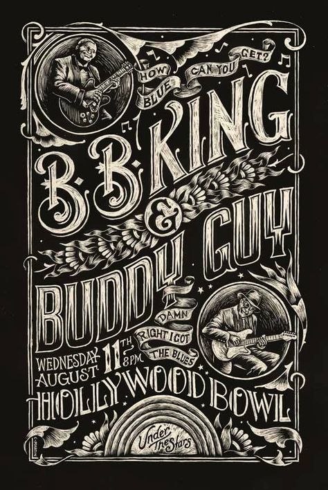 Blues Poster, Gig Posters Design, Arte Jazz, Buddy Guy, Music Concert Posters, Gig Poster, Poster Shop, Blue Poster, Rock Posters