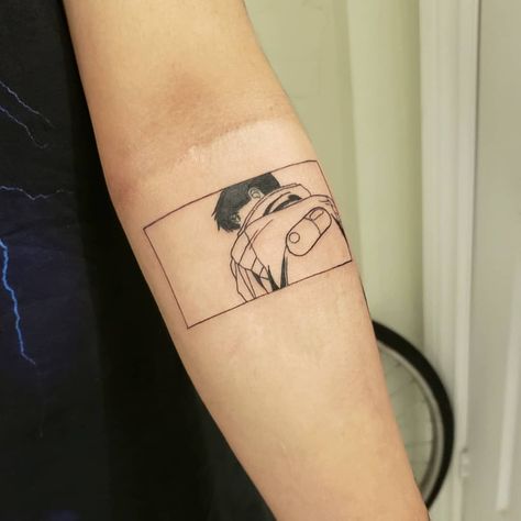 Anime Style Tattoos, Akira Tattoo, Savage Tattoo, Cowboy Bebop Tattoo, Continuous Line Tattoo, L Tattoo, Saved Tattoo, Manga Tattoo, Wild Tattoo