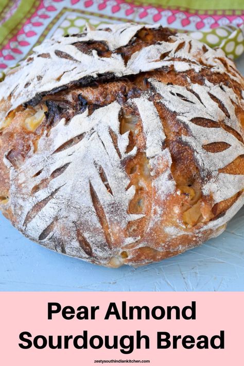 Sourdough Sandwich Recipes, Homemade Sourdough Bread Recipes, South Indian Kitchen, Pear Bread, Pear Almond, Sourdough Breads, Easy Sourdough Bread Recipe, Sourdough Sandwich, Homemade Sourdough Bread