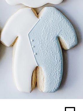 He Or She Cookies, Baby Sugar Cookies, Celebration Cookies, Royal Icing Ideas, Cookie Cake Ideas, Baby Shower Sugar Cookies, Baby Boy Cookies, Custom Treats, Angel Baby Shower