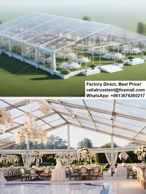 Large luxury wedding marquee tent with glass sidewalls for 350 people. #AluminumTent  #MarqueeTent  #Tent  #Marquee  #EventTent  #CateringTent #WeddingTent  #WeddingPartyTent  #BigTent #TentSetUp #TentDesign #MarqueeDesign  #TentFactory  #TentPrice #TentSize #ClearTent #ClearMarquee  #TentSupplier  #EventManagement  #Canopy  #Carpa #ClearCanopy  #Croatia  #CroatiaMarquee #CroatiaEvent #CroatiaTent Wedding Tent Layout, Bridal Suite Decor, Suite Decor, Marquee Tent, Wedding Marquee, Clear Tent, Tent Set Up, Big Tents, Building House Plans Designs