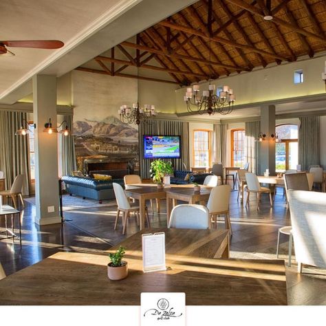 Our clubhouse facilities boast an elegant yet relaxed atmosphere for our members to enjoy. Enjoy leisurely meals in Lievens Restaurant & Lounge, soak in the Stellenbosch sunsets at our Terraces & Bar or take a short break between nines at our Halfway House. ⛳ We look forward to welcoming you! +27 (0) 21 880 7300 info@dezalzegolf.com www.dezalzegolf.com #DeZalzeGolfClub #DeZalze #SurprisinglyDifferent #TakeAWalkInTheWinelands #Winelands #Stellenbosch #Golf Golf Restaurant, Halfway House, Golf Estate, Coffee Restaurants, Restaurant Lounge, Short Break, Golfers, Golf Club, Club House