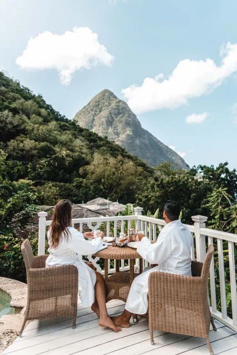 Sugar Beach St Lucia, St Lucia Honeymoon, St Lucia Resorts, Caribbean Hotels, Luxury Beach Resorts, Honeymoon Vacations, Honeymoon Locations, Dream Honeymoon, Luxury Honeymoon