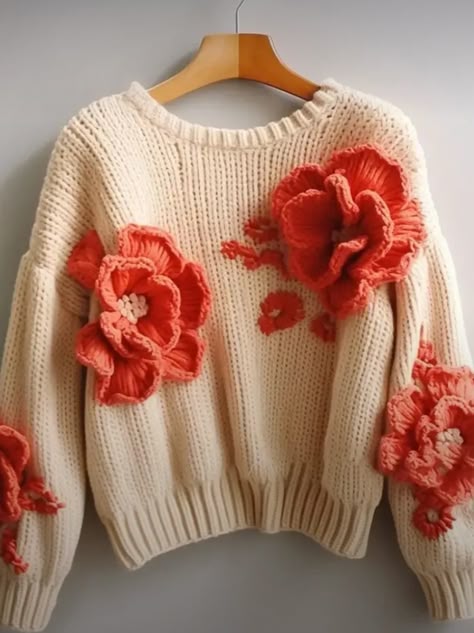 Crochet Sweater Design, Crochet Cardigan Sweater, Crochet Ladies Tops, Unique Sweaters, Crochet Fall, Crochet Cardigan Pattern, Cardigan Pattern, Scarf Design, Scarf Pattern