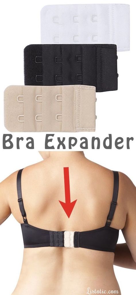 25 Brilliant Clothing Items You Didn't Know You Could Buy Bra Extender Diy Ideas, Spin Pin, Eyeliner Hacks, Bra Extender, Wrist Wallet, Knitted Booties, Cool Ideas, Great Ideas, Diy Clothes