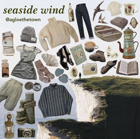 Ocean Aesthetic Outfit, Dark Nautical Aesthetic, Fashion Aesthetic Outfits, Academia Aesthetic Outfit, Nautical Aesthetic, Lighthouse Keeper, Ocean Aesthetic, Mermaid Aesthetic, Granola Girl