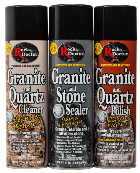 Quartz Cleaner, Granite Sealer, Granite Polish, Granite Cleaner, How To Clean Granite, Grout Sealer, Bob Vila, Kitchen Cleaner, Travertine Tile