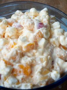 24 Hour Fruit Salad 24 Hour Salad Fruit, 24 Hour Salad, Creamy Pea Salad, Marshmallow Salad, Picnic Salads, Hawaiian Crockpot Chicken, Hawaiian Crockpot, Sweet Salads, Creamy Fruit Salads