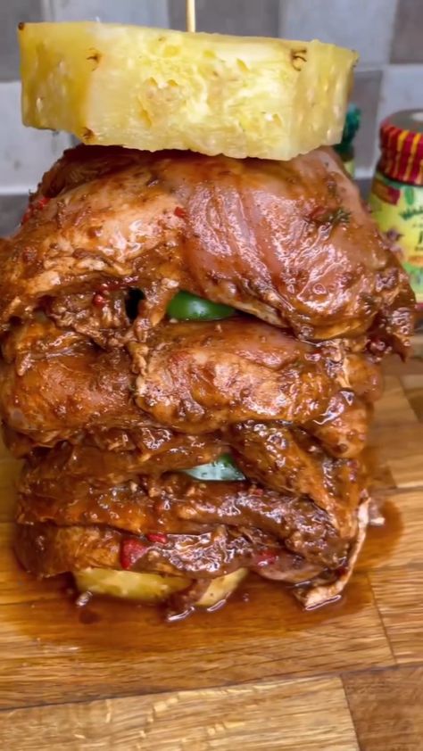 Honey Harisa Jerk Shawarma Chicken Recipe Jerk Chicken Shawarma, Shawarma Chicken Recipe, Chicken Schwarma, Shawarma Chicken, Chicken Shawarma, Christmas Food Dinner, Jerk Chicken, Food Dinner, Chicken Thighs