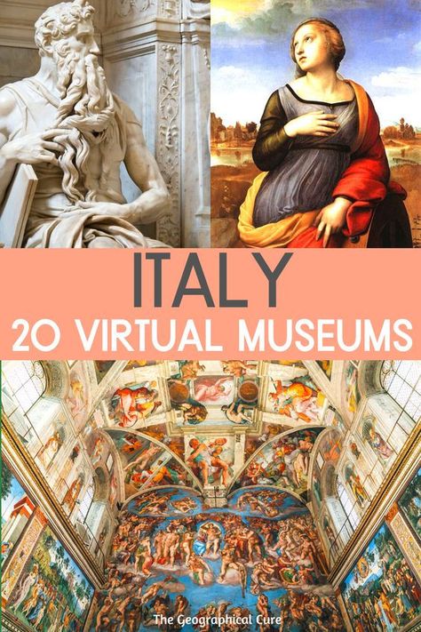 Museums In Italy, Vacation To Italy, Virtual Museum Tours, Famous Museums, Pompeii Ruins, Travel Rome, Equestrian Statue, Roman Ruins, Uffizi Gallery