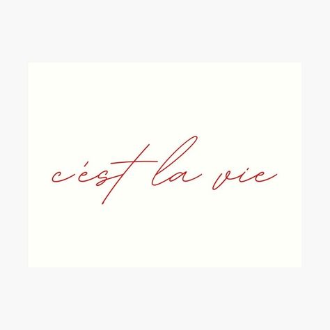 Cest La Vie Tattoo, French Tattoo Ideas, La Vie Tattoo, Tatu Ideas, Emma Tattoo, Always Tattoo, Tiny Tattoos For Women, French Tattoo, Petite Tattoos