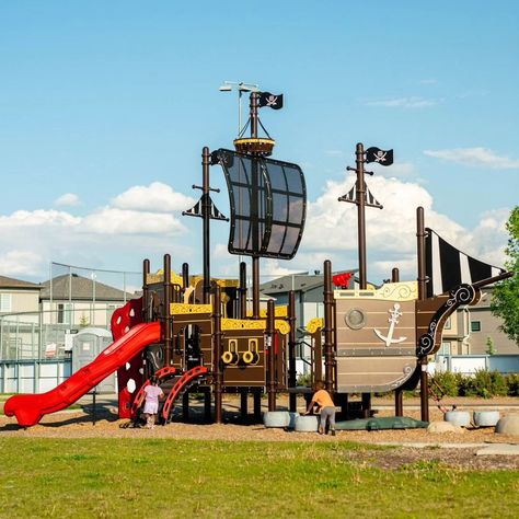 Ahoy, Black Stone Community! 🌊 Set sail to our award-winning Pirate Playground in Black Stone! This treasure trove in Leduc is a kid's dream come true. With ropes, rocks, barrels, and treasure chests, your little pirates will have a blast. The ship's there too, but the real fun's all around it. An epic adventure awaits.🏴‍☠️ #BlackStonePiratePlayground #LiveInBlackStone #Leduc #YegSummers Pirate Playground, Treasure Chests, Set Sail, Sea World, Adventure Awaits, Black Stone, Dream Come True, Award Winning, Sailing