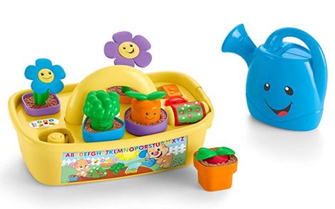 AmazonSmile: Fisher-Price Laugh & Learn Smart Stages Grow 'n Learn Garden Caddy [Amazon Exclusive]: Toys & Games Happy Birthday Doll, Kids Drum Set, Stuffed Animal Bean Bag, Best Toddler Gifts, Fisher Price Baby, Busy Activities, Makeup Kit For Kids, Second Birthday Ideas