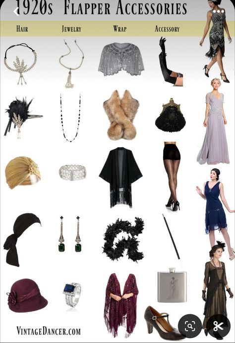 Estilo Charleston, 1920s Outfit, 20’s Fashion, 20s Outfit, Gatsby Party Outfit, Gatsby Outfit, Look Gatsby, Flapper Outfit, Roaring 20s Fashion