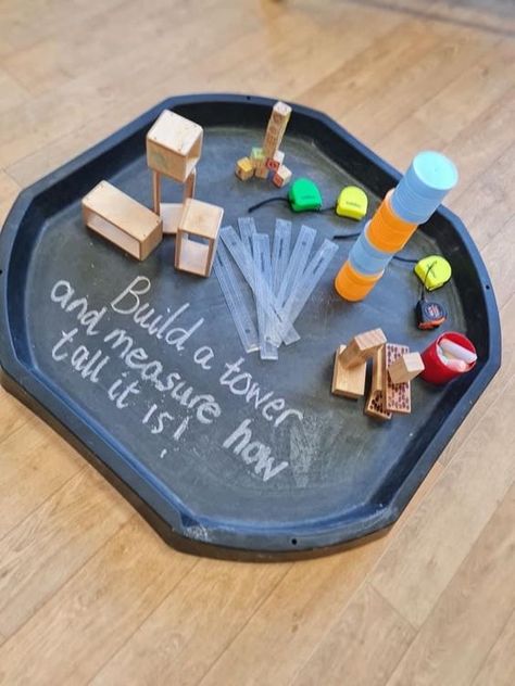 Construction Tuff Tray Eyfs, Tuff Tray Ideas School Age, Building Tuff Tray Ideas, Schemas Early Years Activities, Settling In Activities Eyfs, Writing Tuff Tray, New Entrant Classroom Ideas, Stay And Play Activities Eyfs, Physical Development Eyfs