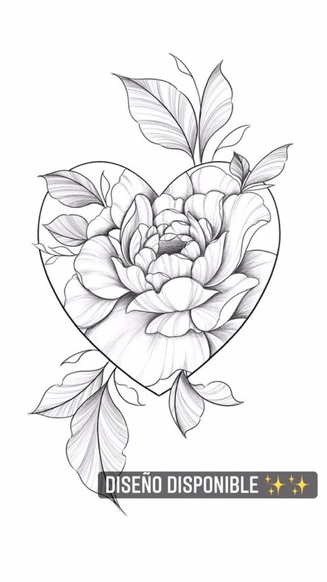 Half Sleeve Tattoo Stencils, Full Tattoo, Becoming A Tattoo Artist, Flower Tattoo Drawings, Flower Drawing Tutorials, Geniale Tattoos, Heart Tattoo Designs, Tattoo Stencil Outline, Temporary Tattoo Designs