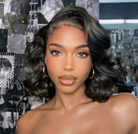 Short Bob Wavy, Bob Wavy, Short Hair Bride, Lori Harvey, Shot Hair Styles, Lace Front Human Hair, Relaxed Hair, Lace Short, Human Hair Wig