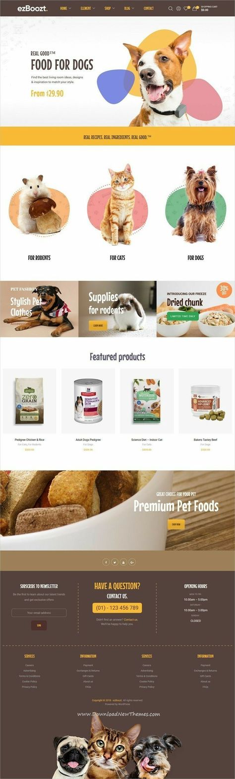 Pet Websites, Ui Design Mobile, Website Design Wordpress, Best Website Design, Woo Commerce Wordpress, Ecommerce Shop, Ecommerce Themes, Blog Themes Wordpress, Ecommerce Website Design