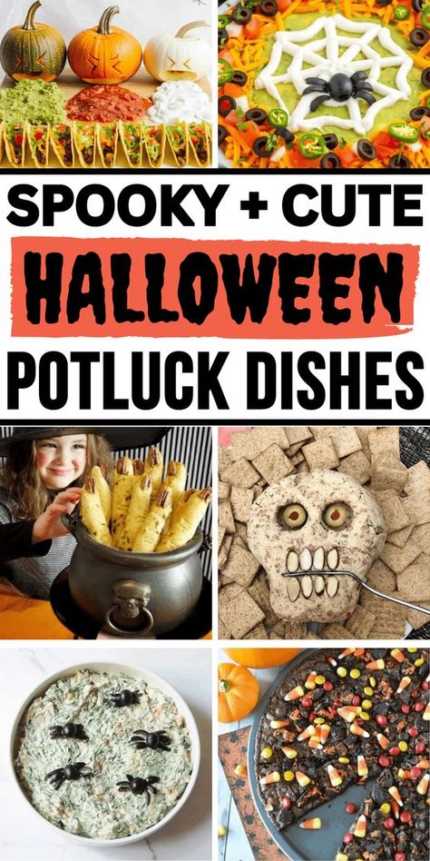 The best Halloween potluck ideas! Easy halloween potluck ideas food, easy halloween potluck ideas for work, halloween lunch potluck ideas, spooky potluck food, halloween dishes party ideas, halloween potluck ideas dessert, easy halloween pot luck ideas, potluck halloween dishes ideas, halloween potluck ideas for work main dish, spooky dinner ideas parties food, spooky Halloween dinner recipes, creepy halloween food dinner, easy halloween dinner party food ideas, halloween buffet food ideas ... Halloween Main Dishes Party Ideas, Halloween Potluck Side Dishes, Halloween Theme Food Potluck, Halloween Recipes Potluck, Potluck Ideas Halloween, Halloween Bbq Ideas, Halloween Treats For Potluck, Halloween Potluck Food Ideas For Work, Halloween Themed Potluck Dishes