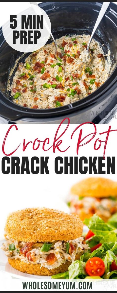 Low Carb Crock Pot, Chicken Crock Pot, Low Carb Crock Pot Recipes, Wholesome Yum, Chicken Recipes Video, Keto Crockpot Recipes, Digestive Problems, Crock Pot Chicken, Chicken Crockpot