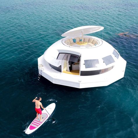 Floating Architecture, Floating Hotel, Floating Homes, Hotel Suite Luxury, Water Station, Eco Hotel, House Boats, Cool Boats, Hotel Suite