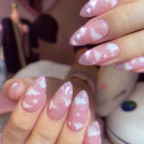 pink nails designs ideas Diy Glitter, Nagel Tips, Manicure Diy, Nail Type, Y2k Nails, Fake Nails With Glue, Cute Nail Art, False Nail, Diy Manicure