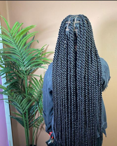 Brazilian Twist, Sengalese Twists Messy, Wool Twist Braids Hairstyles, Knotless Braids With Brazilian Wool, Brazilian Wool, Thick Senegalese Twist, Wool Hairstyles, Medium Senegalese Twist, Twists With Brazilian Wool