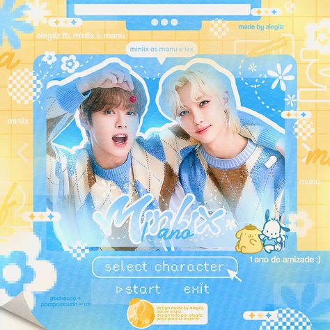 design e modelo autoral, peça autorização para se inspirar e dê os créditos | 1 ano d manu e lex ⭐️ (to ficando sem criatividade p dsgn

#minlix #felix #minho #leeknow #kdesign #amino #aminoedit #design #editinspo #editkpop #edit #kpop Edit Kpop, Stray Kids, Design