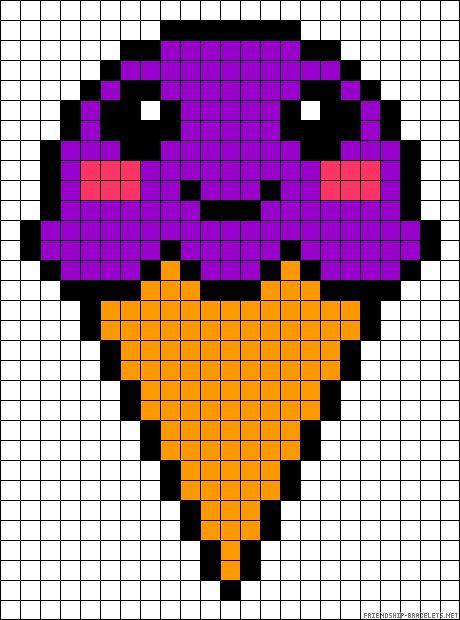 pixel art glace : +31 Idées et designs pour vous inspirer en images Pixel Art Kawaii, Image Pixel Art, Kawaii Cross Stitch, Modele Pixel Art, Pixels Art, Easy Pixel Art, Art Mignon, Art Kawaii, Hama Beads Patterns