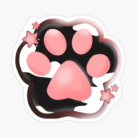 Get my art printed on awesome products. Support me at Redbubble #RBandME: https://www.redbubble.com/i/sticker/Toe-beans-cat-paw-by-abbyzart/105877481.EJUG5?asc=u Cat Paw Sticker, Paw Sticker, Toe Beans, Paw Design, Cat Paw, Cute Cats And Kittens, Crazy Cat, Cat Paws, Crazy Cat Lady