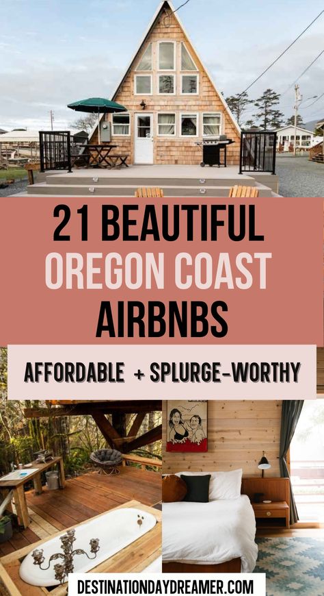 A-frame wooden cabin with woods overtop '21 beautiful oregon coast airbnbs' Coast Of Oregon, Oregon Coast Bachelorette Party, Best Places To Stay In Oregon, Oregon Coast Outfit, Oregon Coast Weekend Trip, Oregon Coast Roadtrip 4 Days, Camping Oregon, Oregon Coast With Kids, Road Trip Oregon