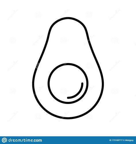 Avocado Icon, Avocado Vector, Simple Line Art, Line Art Illustration, Art Web, Simple Lines, Vector Icons, App Design, Art Inspo