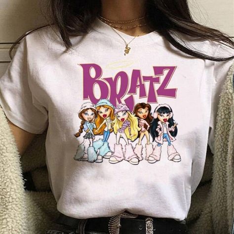 Just found this amazing item on AliExpress. Check it out! $4.41 46％ Off | Bratz tshirt women Y2K t-shirts female harajuku funny clothes Bratz Tshirt Outfit, Y2k T Shirts, Comic Clothes, Funny Clothes, Women Y2k, Tshirt Women, Funny Outfits, Tshirt Outfits, Tee Design