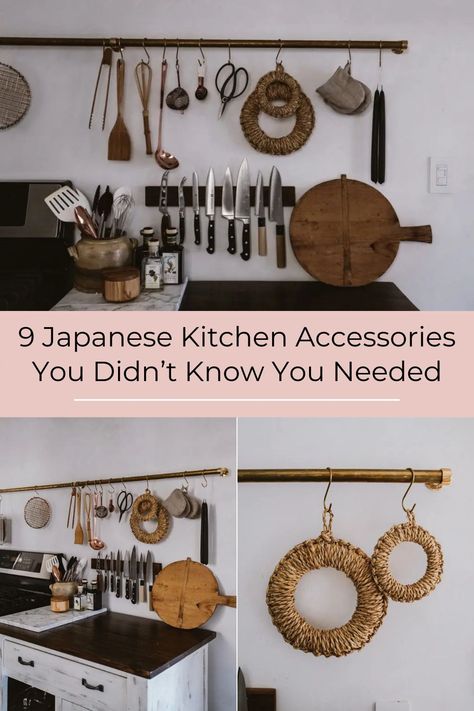 Korean Kitchen Organization, Minimalist Japanese Kitchen, Japanese Kitchen Appliances, Japan Aesthetic Home Decor, Japanese Kitchen Inspiration, Asian Kitchen Organization, Japanese Kitchen Essentials, Asian Kitchen Design Small Spaces, Asian Home Organization