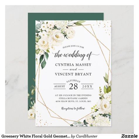 Gold Glitter Wedding, Rose Gold Wedding Invitations, Geometric Wedding Invitation, Spring Bridal Shower, Greenery Wedding Invitations, Geometric Wedding, Rustic Invitations, Gold Wedding Invitations, Watercolor Wedding Invitations