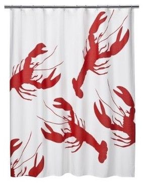 Kids Bathroom Remodel, Lobster Shack, England Beaches, Themed Bathroom, Crab Shack, Cool Shower Curtains, Seaside Decor, Cottage Interior, Best Bath