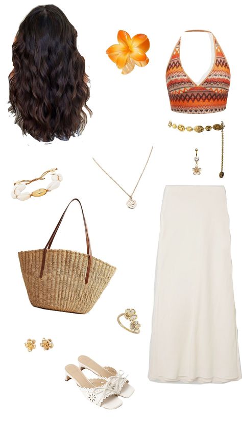 moana inspired casual outfit🐚 #outfit #moana #moanaaesthetic #disney #disneyprincess #princess #fyp #girly #popular Moana 2 Movie Outfit, Moana 2 Outfit Ideas, Moana Inspo Outfit, Moana Outfit Inspired, Moana Outfit For Women, Moana Aesthetic Outfit, Casual Disney Princess Outfits, Moana Quince, Moana Outfit Ideas