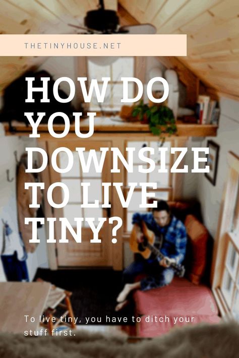 Sustainable Tiny House, Hacks For Small Spaces, How To Downsize, Downsizing Tips, Tiny Home Living, Tiny House Family, Minimalist Living Tips, Kitchen Island On Wheels, Tiny House Storage