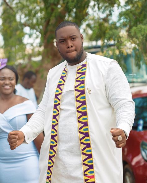 Kente Kaftan For Men, Gents Wear, Kaftan For Men, African Weddings, African Dresses Men, Kente Styles, Classy Wedding Dress, African Men Fashion, Classy Wedding