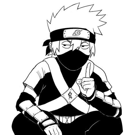 Kakashi Coloring Pages, Kid Kakashi, Poses Manga, Naruto Drawings, Kakashi Sensei, 캐릭터 드로잉, Naruto Kakashi, Anime Wolf, Naruto Funny