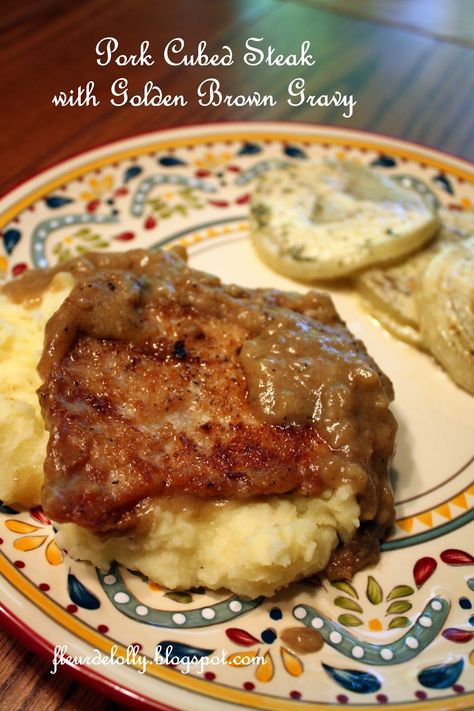 Pork Cube Steak Recipes, Pork Cube Steaks, Cubed Pork Recipes, Cubed Pork, Pork Cutlet Recipes, Recipes Using Pork, Cube Steak And Gravy, Pork Steak Recipe, Pork Loin Roast Recipes