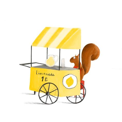 Cagri Odabasi on Instagram: “Lemonade 1$🍋…” Lemonade Stand Illustration, Stand Illustration, Make Lemonade, Sunshine Yellow, Lemonade Stand, Popcorn Maker, Lemonade, Yellow, On Instagram