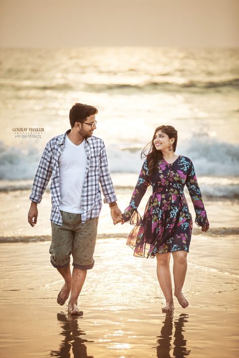 Couple Poses In Goa Beach, Couple Pre Wedding Photo Poses Beach, Goa Beach Poses Couple, Dance Partner Captions, Goa Outfits For Couple, Goa Couple Photography, Beach Photo Poses For Couples, Goa Photography Ideas Beach Couple, Beach Stills For Couples